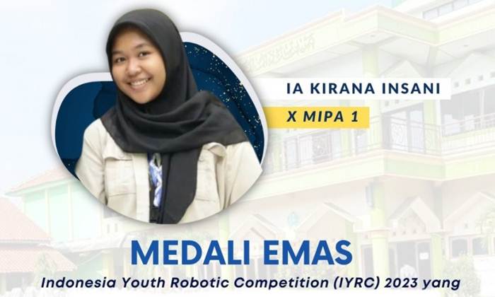 Ia Kirana Insani, siswa MAN 1 Kota Semarang peraih medali Emas IYRC 2023