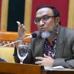 Anggota Komisi X DPR RI Fahmi Alaydroes saat mengikuti Rapat Dengar Pendapat Umum