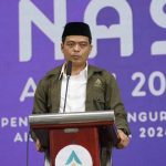 Staf Khusus Menag Nuruzzaman saat membuka KOPDARNAS 7 Arus Informasi Santri Nusantara