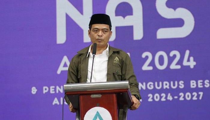 Staf Khusus Menag Nuruzzaman saat membuka KOPDARNAS 7 Arus Informasi Santri Nusantara